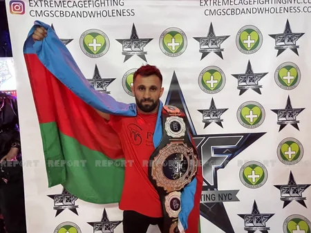 Азербайджанский спортсмен завоевал чемпионский пояс в США