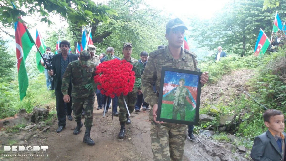 Azərbaycan ordusunun şəhid olan əsgəri Lerikdə dəfn olunub - FOTO