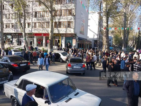 Göyçayda 4 avtomobil toqquşub, xəsarət alanlar var