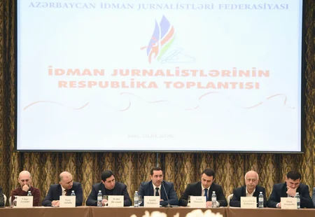 İdman Jurnalistlərinin Respublika Toplantısı keçirildi - FOTOLAR
