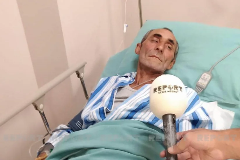 Erməni təxribatı nəticəsində yaralanan mülki şəxs: Yaxınlığımıza top mərmisi düşdü”