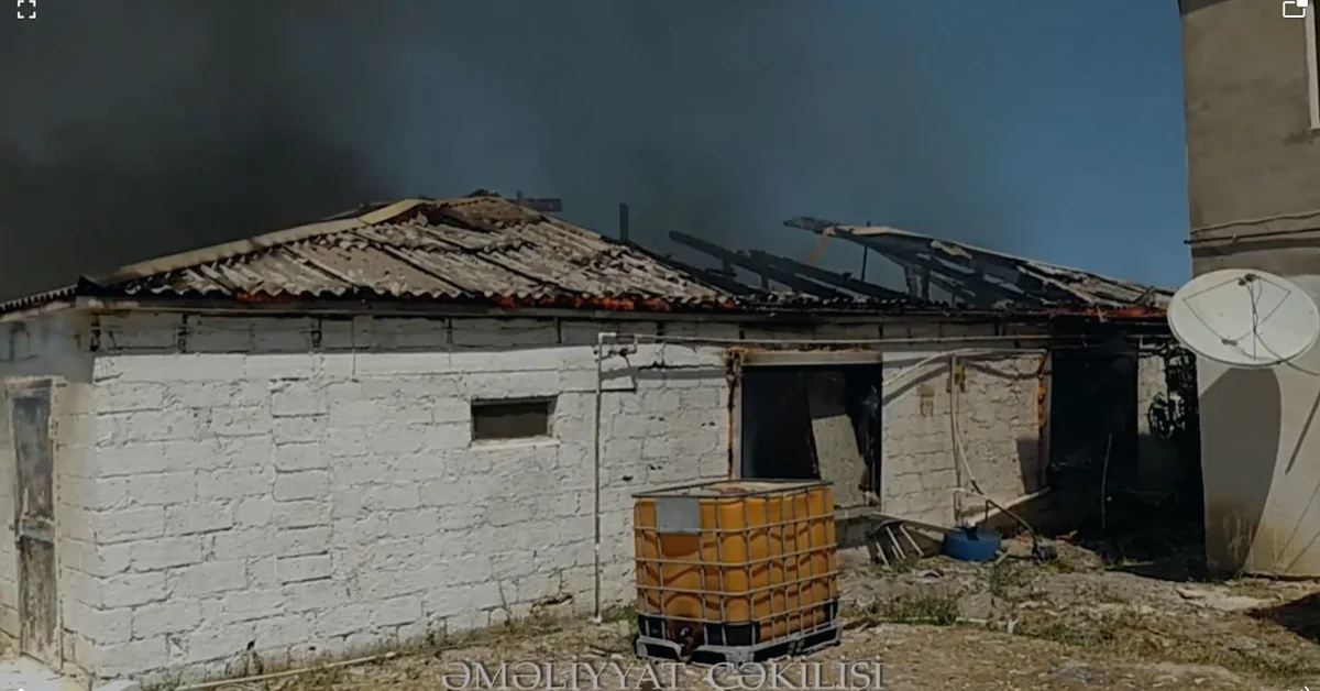 Siyəzəndə obyektdə yanğın olub