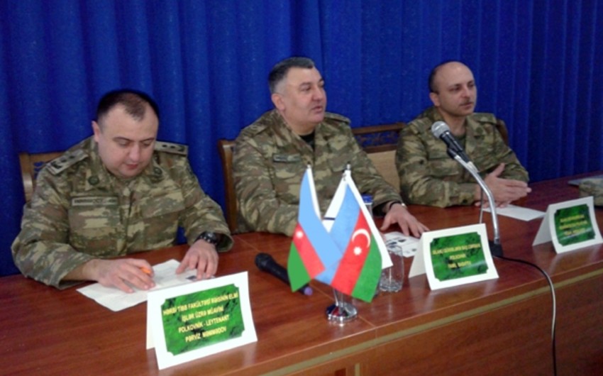 Silahlı Qüvvələrin Tibb Xidmətinin və Səhiyyə Nazirliyinin birgə regional təlim toplanışı keçirilib