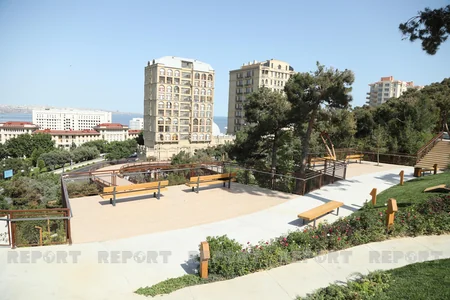 Bakıda salınan yeni parkdan VİDEOREPORTAJ