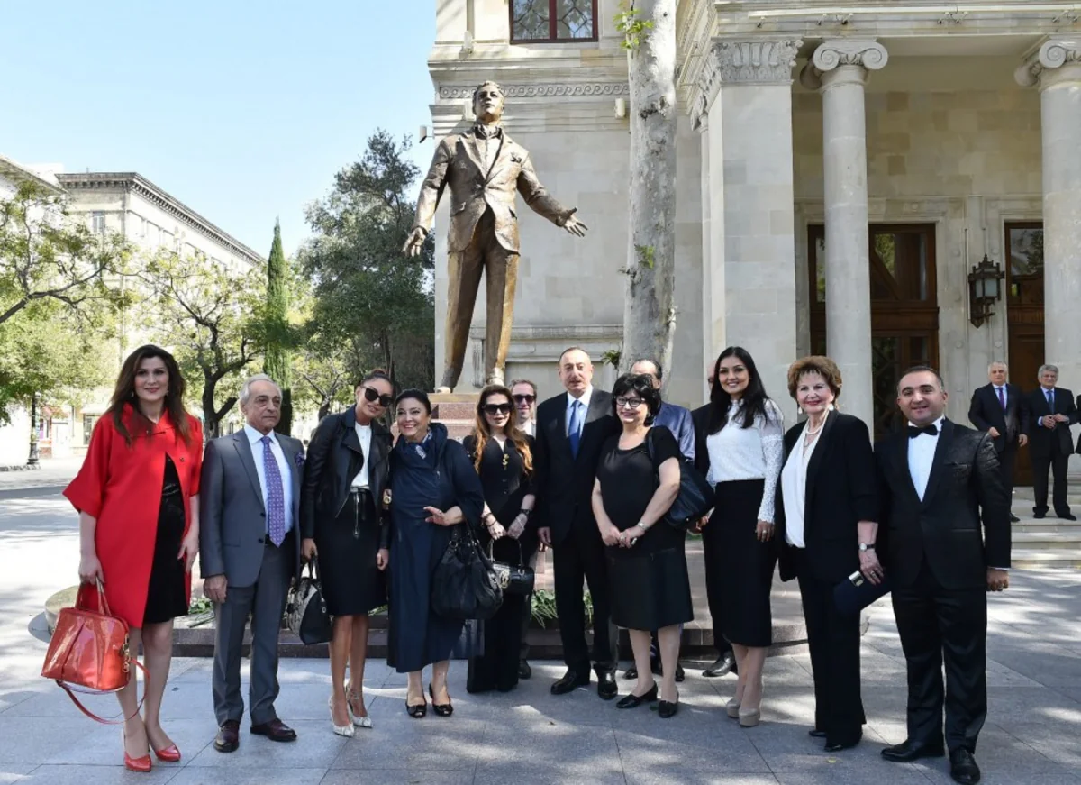 President attended opening of a monument to world-famous singer Rashid Behbudov - UPDATED