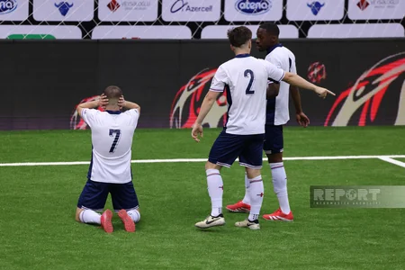 Bakıda keçirilən minifutbol üzrə dünya çempionatında ilk böyükhesablı qələbə qeydə alınıb