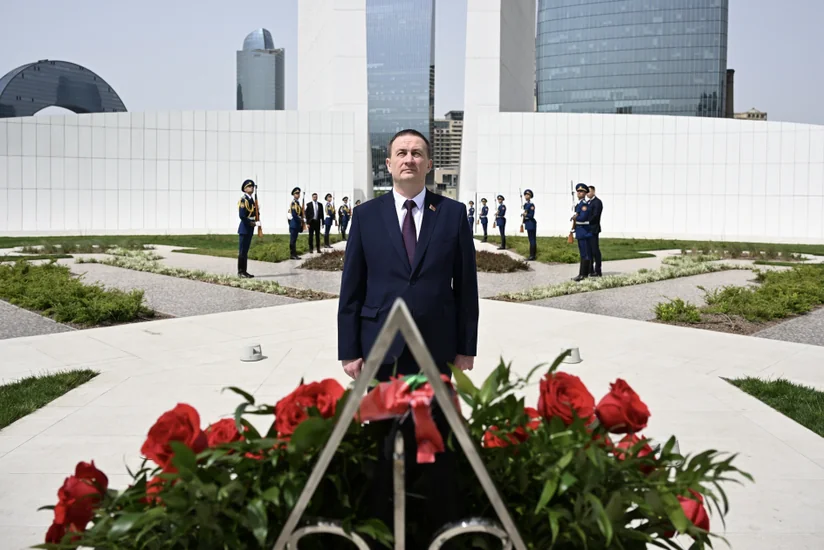 Belarusian prime minister visits Victory Park in Baku