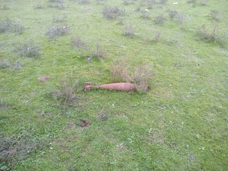 Ağcabədidə minaatan mərmisi tapılıb