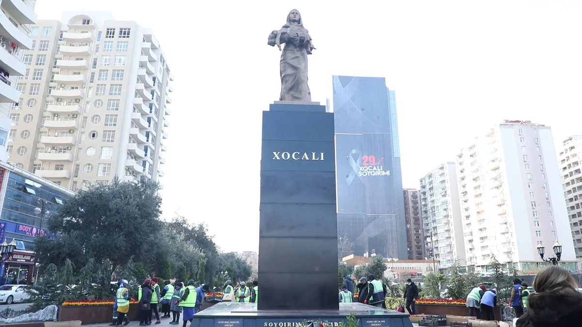 Xocalı parkında işlər yekunlaşır