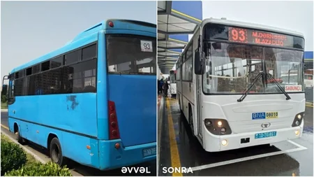 Bakıda 71 və 93 nömrəli marşrut xətlərində avtobuslar yenilənib