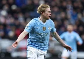 Kevin De Bruyne Mançester Sitinin heyətində yeni uğura imza atıb