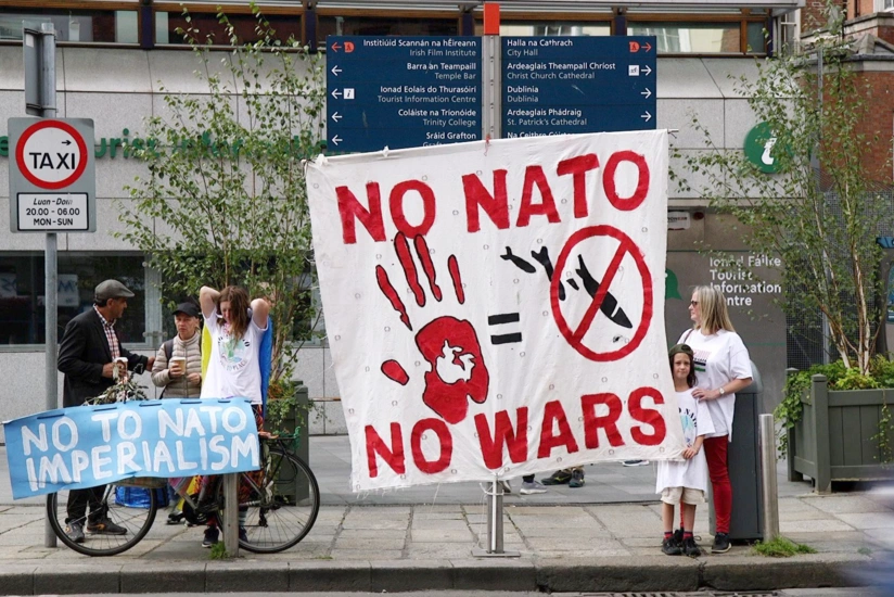 Protest rally against NATO summit held in Washington
