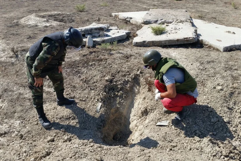 Xızıda 20 ədəd partlamamış hərbi sursat aşkarlanıb