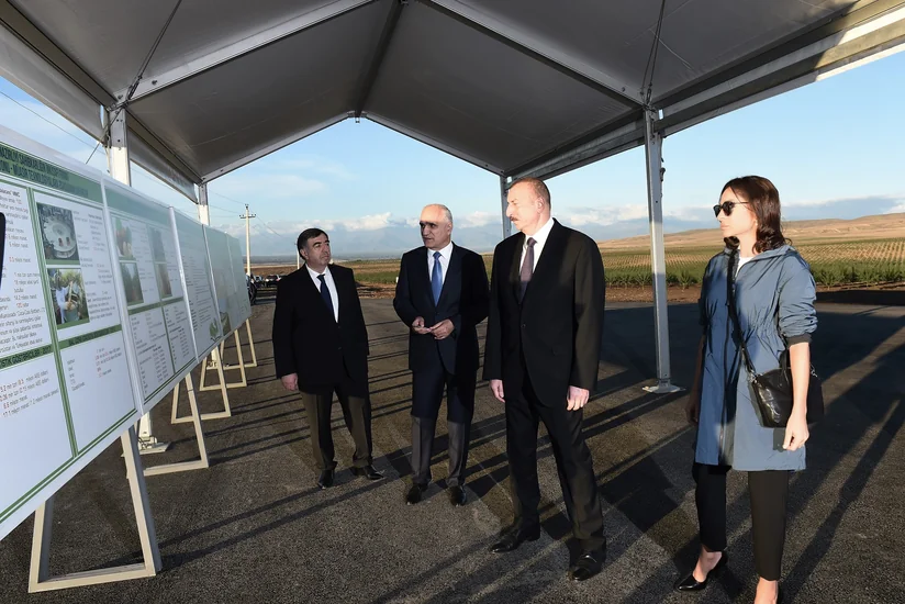 President Ilham Aliyev attends opening of Gakh Agropark