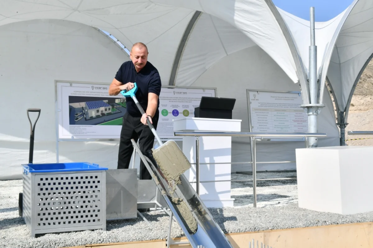 Qubadlıda 35 kilovoltluq yarımstansiyanın və Rəqəmsal İdarəetmə Mərkəzinin təməli qoyulub
