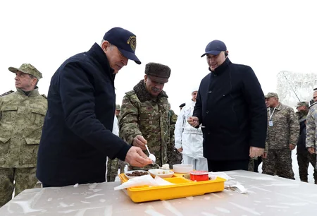 Turkish, Azerbaijani, Georgian defense ministers watch course of exercises