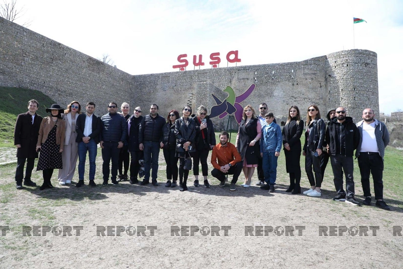 Gürcüstanın mədəniyyət xadimləri Şuşaya gediblər