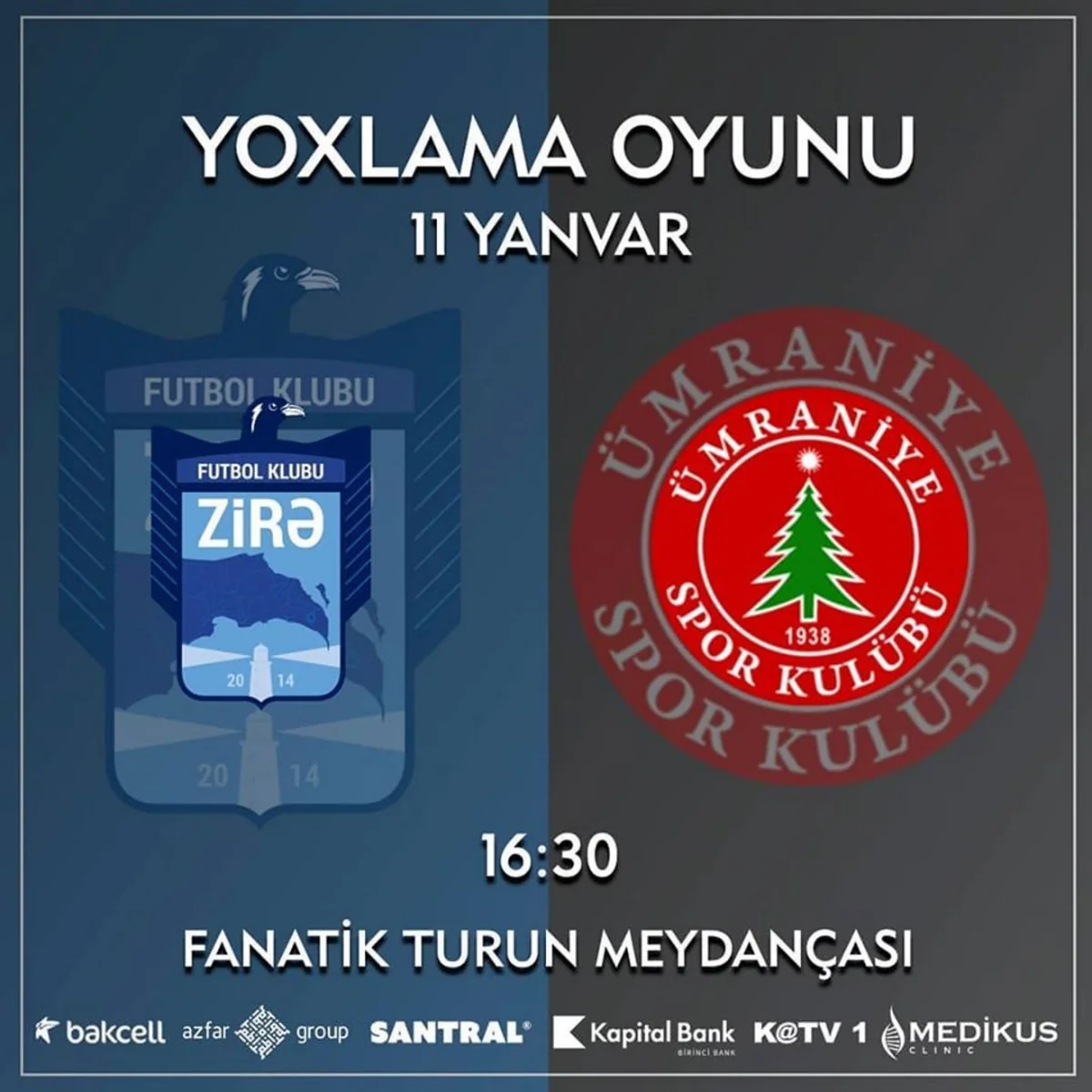 Bu gün Azərbaycanın iki klubu Antalyada yoxlama oyunu keçirəcək