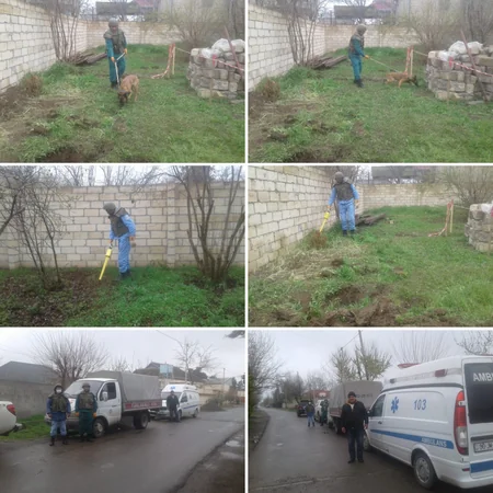 Beyləqanda 28 il əvvəl həyətə düşən mərmi tapıldı