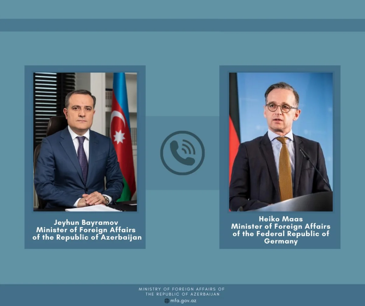 Azerbaijani, German FMs hold phone talk