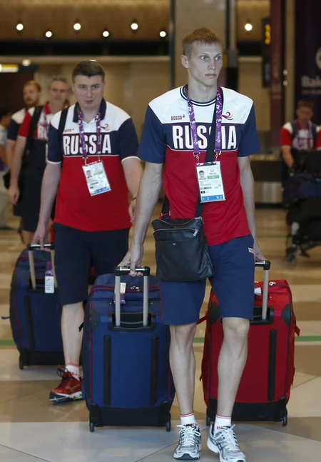​Russian national gymnastics team arrive in Baku