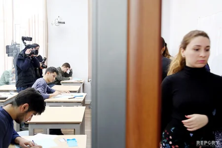 Media tour observes exam process in ASOIU and UFAZ - PHOTO REPORT