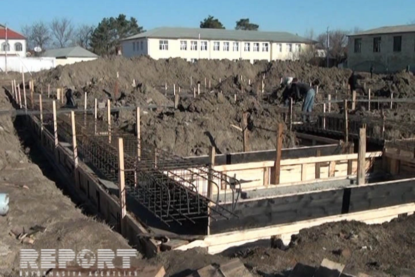 Salyanda 1200 şagird yerlik yeni məktəb binası inşa edilir