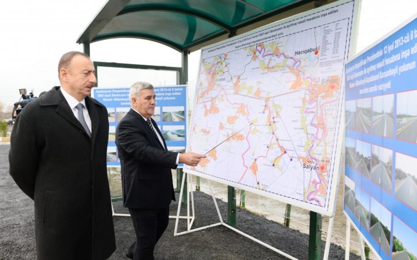 Prezident İlham Əliyev Sabirabad rayonuna səfər edib