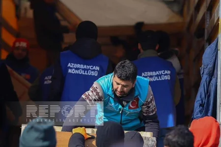 Azərbaycan könüllüləri Kahramanmaraşda fəaliyyətə başlayıblar