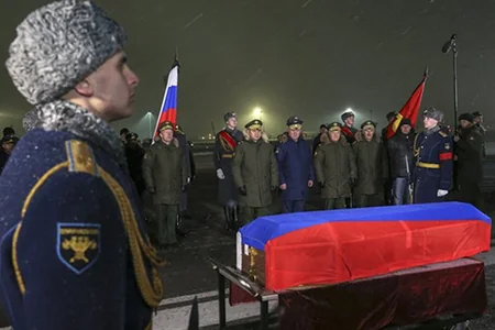 ​Тело пилота Су-24 доставлено из Анкары в Москву - ВИДЕО