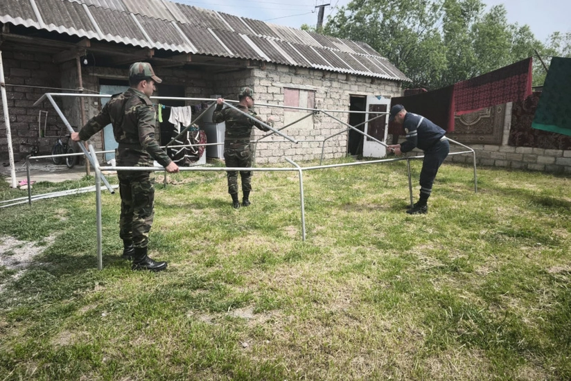Şabranda vətəndaşın evi yararsız vəziyyətə düşüb