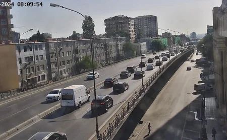 Bakının bir sıra yollarında tıxac müşahidə olunur