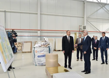 Prezident İlham Əliyev Balaxanı Sənaye Parkının açılışında iştirak edib