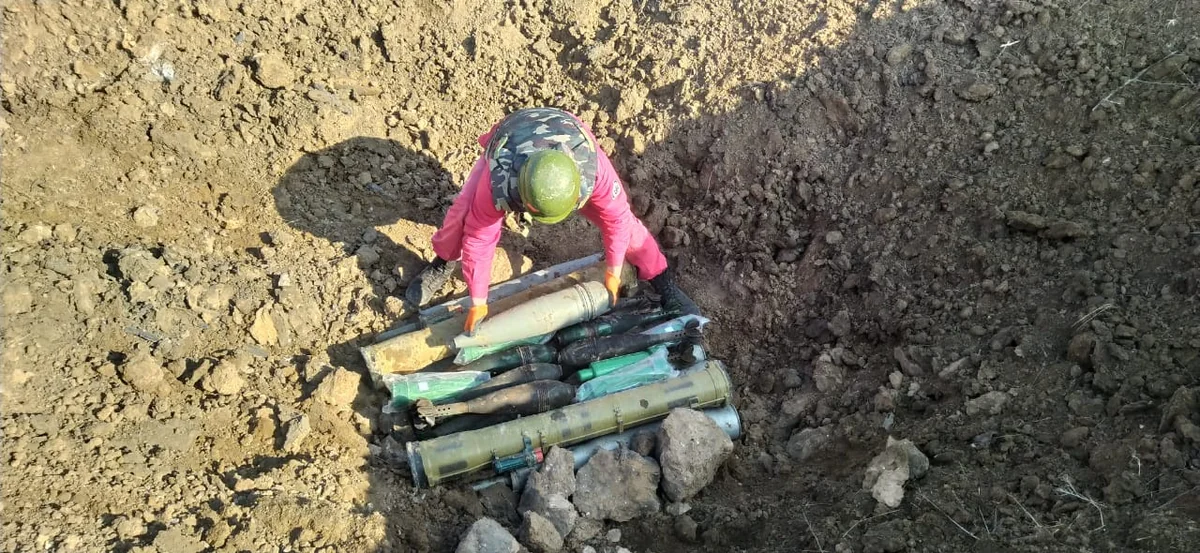 ANAMA: Vətən müharibəsi başlayandan indiyədək 4 546 ədəd piyada əleyhinə mina aşkarlanıb