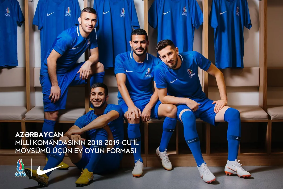Futbol üzrə Azərbaycan millisinin yeni formaları təqdim olunub