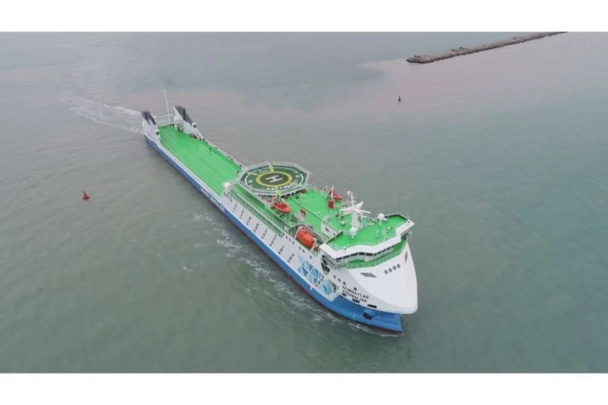 RoPax ferry 'Azerbaijan' embarks on its first voyage