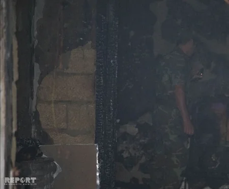 Bakıda 3 yaşayış evində yanğın olub - FOTO - VİDEO