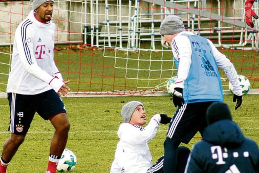 Bavariyanın məşqində futbolçular arasında dava düşüb