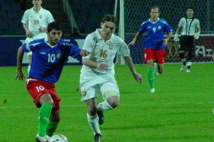 Futbol üzrə Azərbaycan millisi Serbiyaya böyük hesabla məğlub olub