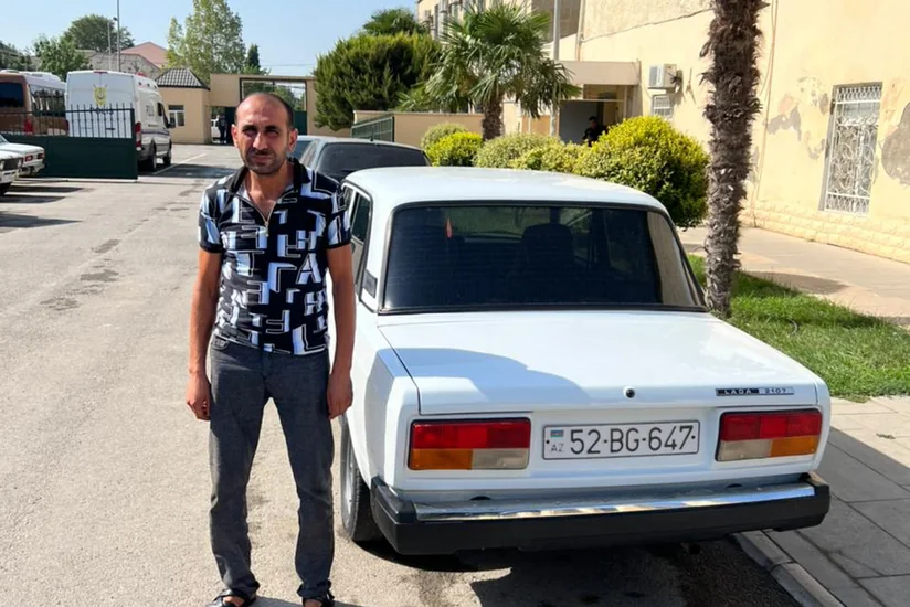 Salyanda narkotikin təsiri altında avtomobil idarə edən şəxs saxlanılıb 