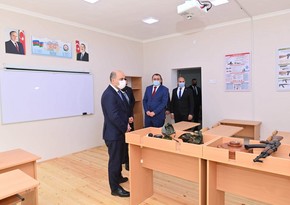 Министр образования принял участие в открытии школы в Шамкире
