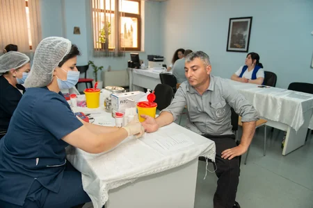 A blood donation campaign was held at Baku Steel Company CJSC