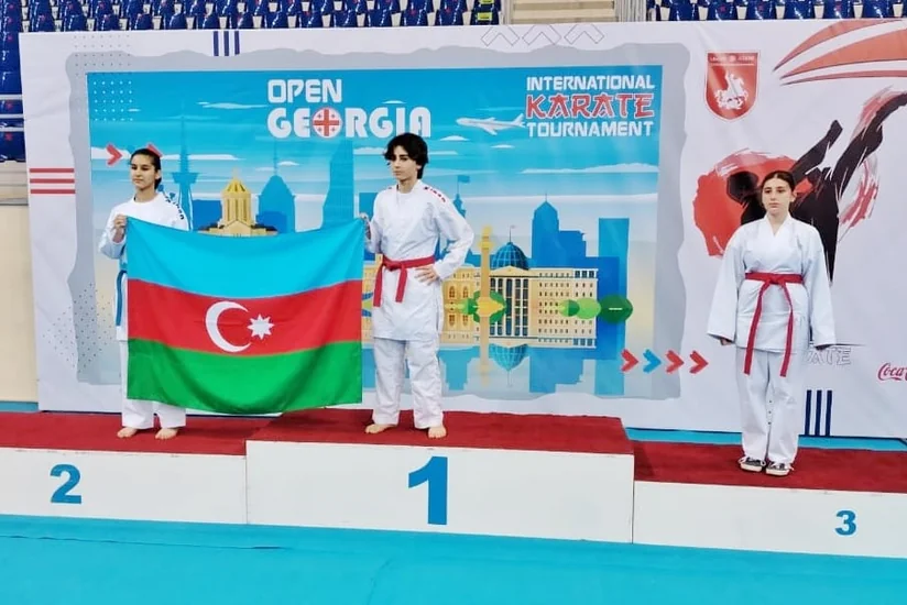 Azərbaycan karateçiləri Gürcüstanda 3 medal qazanıblar