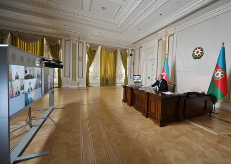 President Aliyev holds videoconference with CISCO executives