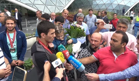 Dünya çempionatında iştirak edən cüdo yığması Bakıya dönüb