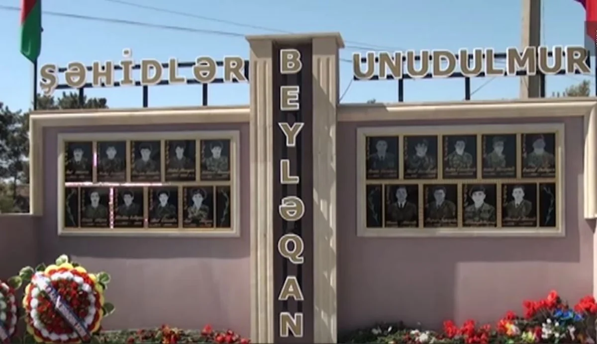 Beyləqanda şəhidlərin xatirəsinə abidə ucaldılıb - VİDEO