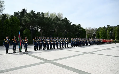 Official welcome ceremony held for President of Germany in Baku