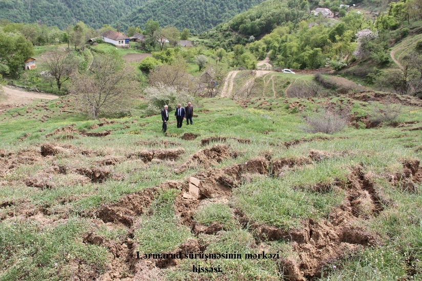 AMEA: Lerikdə təhlükəli sürüşmə ərazisində yerləşən 11 ev köçürülməlidir