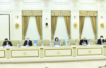 Sahibə Qafarova TBMM-in Azərbaycanla dostluq qrupunun üzvləri ilə görüşüb