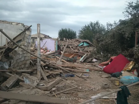 Ermənilərin Beyləqana atdığı mərmidən həlak olan iki bacının yaşadığı evdən